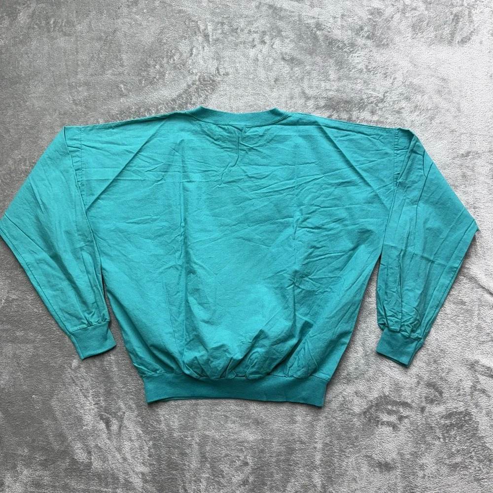 Vintage 90s Streetwear Womens Large Hand Painted Light Weight Crewneck